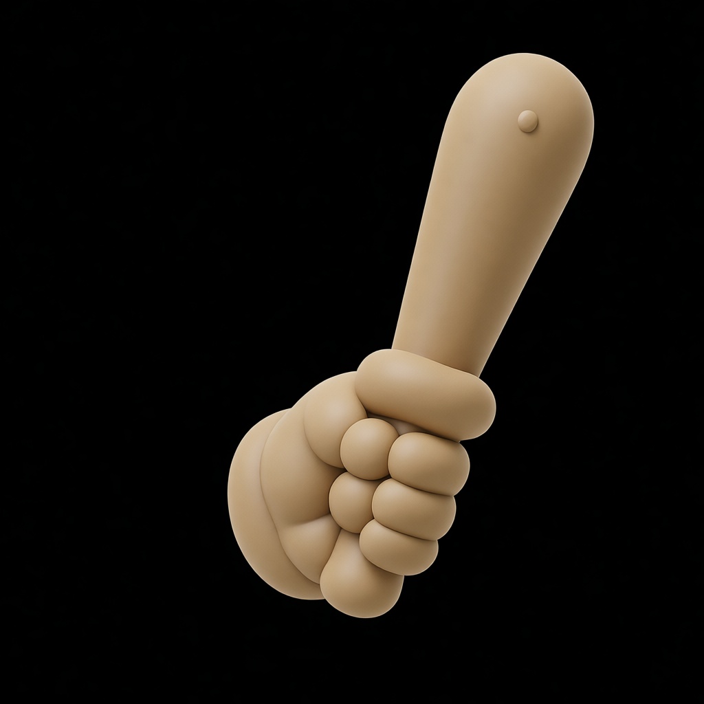 Cartoon Fist Sculpture free 3D printable STL