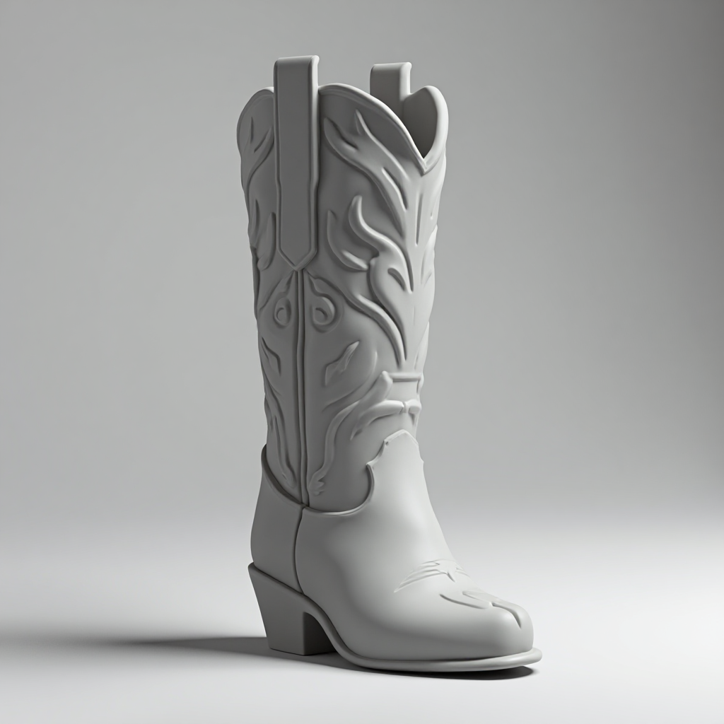 Cowboy Boot Vase free 3D printable STL