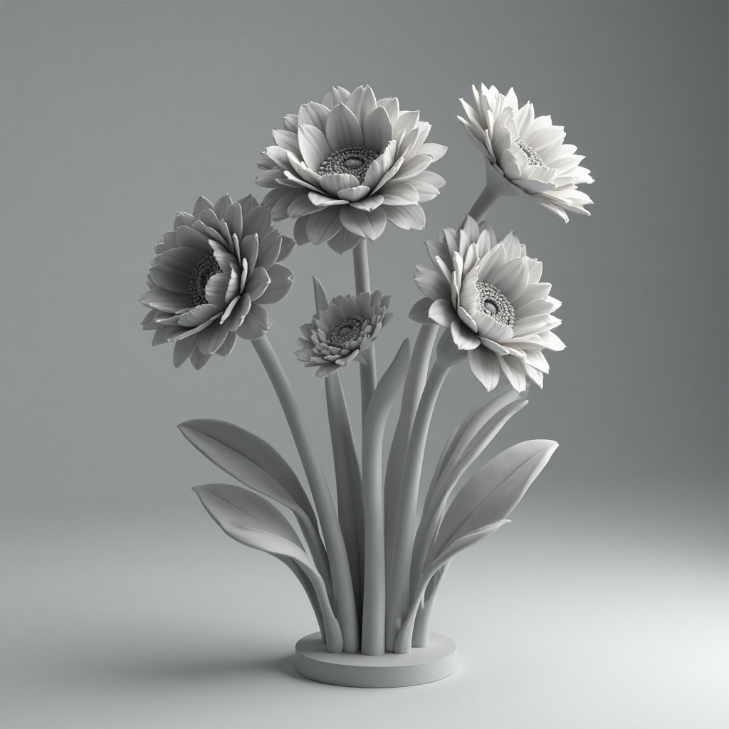 Rose Flower Figurine free 3D printable STL
