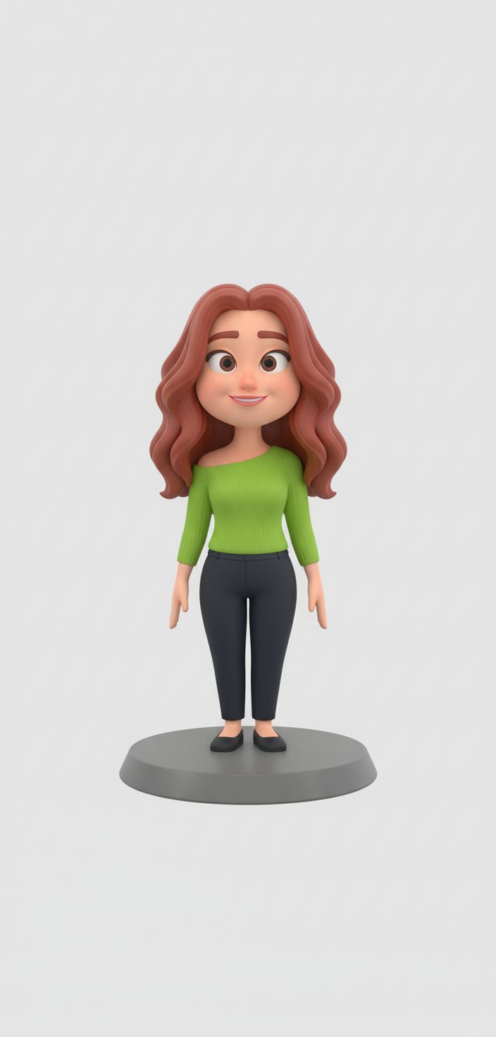 Cartoon Girl Figure free 3D printable STL