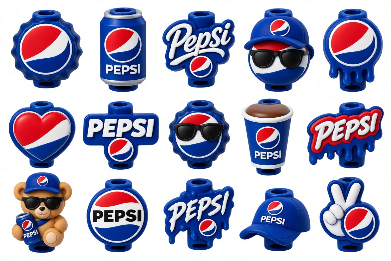 Pepsi Logo Keychains free 3D printable STL