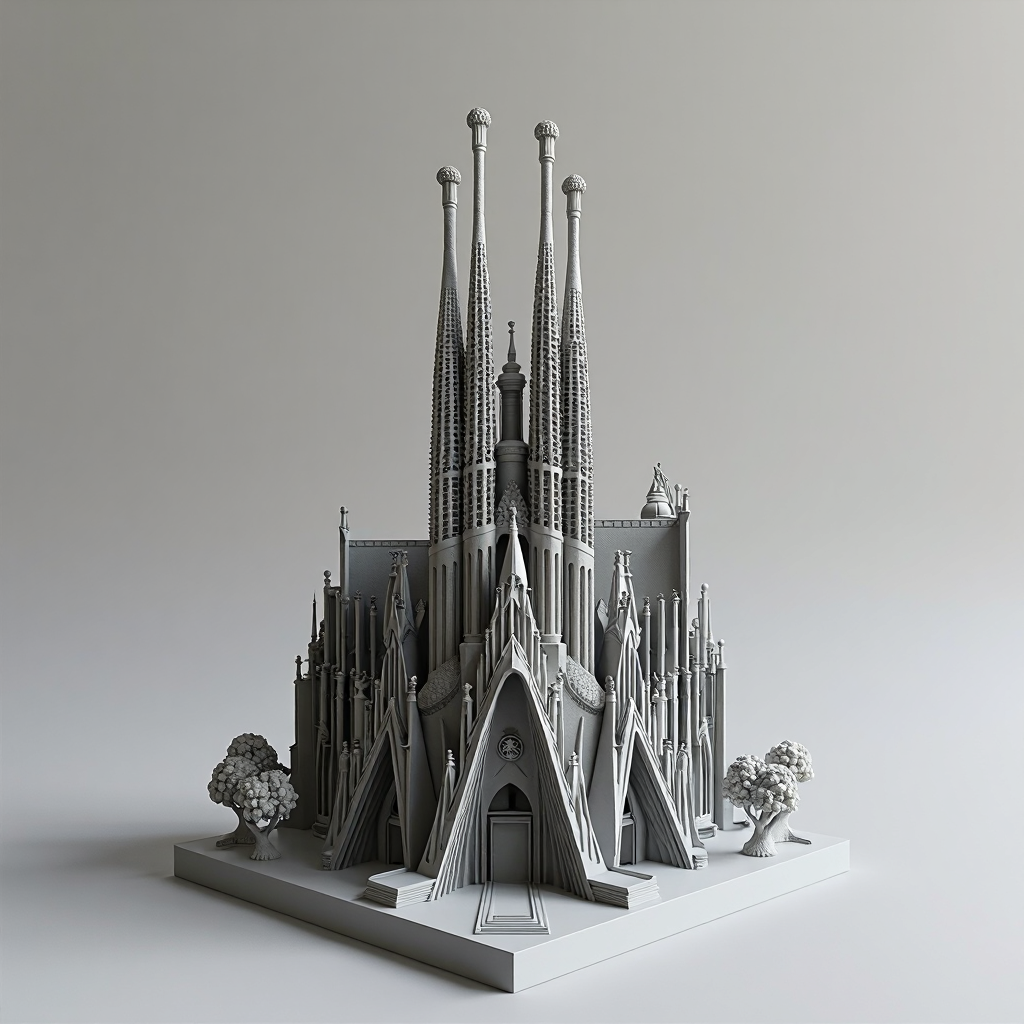 Sagrada Familia Model free 3D printable STL