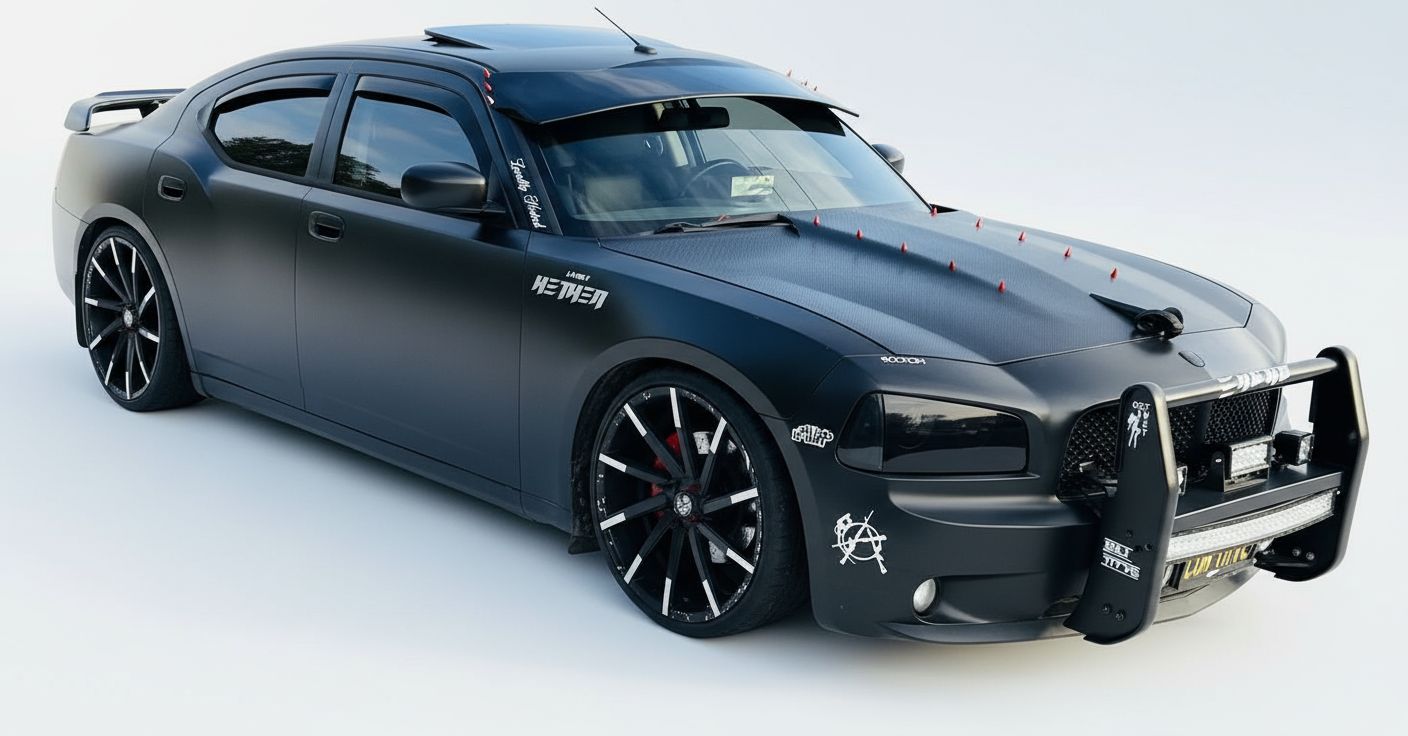 Dodge Charger Sedan Model free 3D printable STL