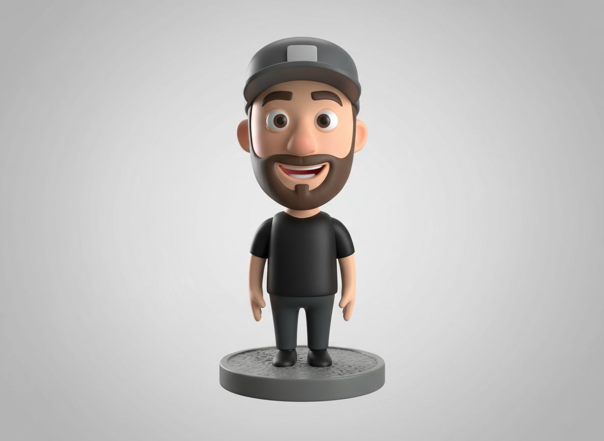 Bearded Man Figurine free 3D printable STL