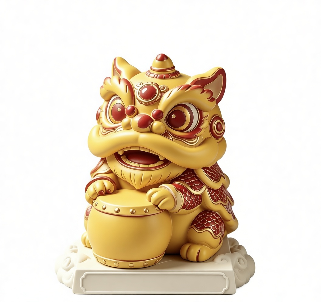 Chinese Lion Dance Figurine free 3D printable STL