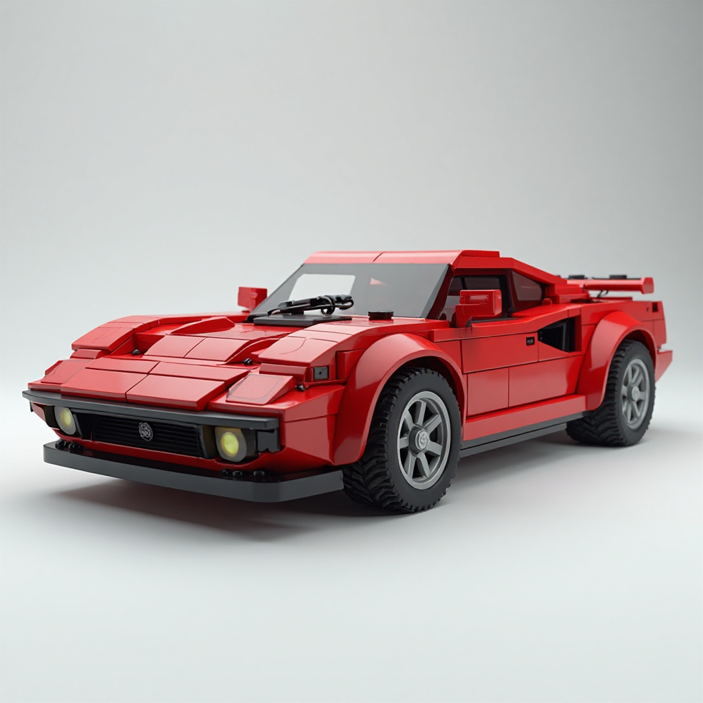 LEGO Style Supercar Model free 3D printable STL
