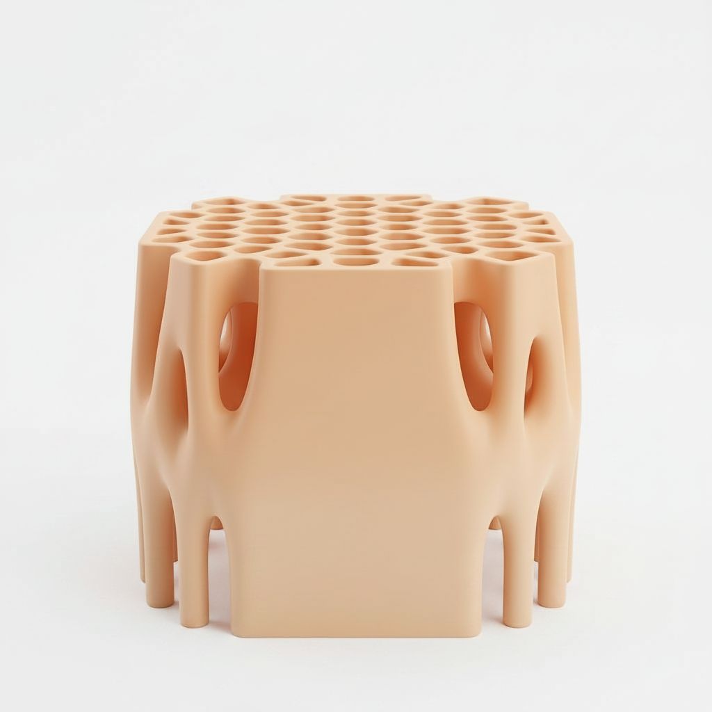 Honeycomb Stool Model free 3D printable STL
