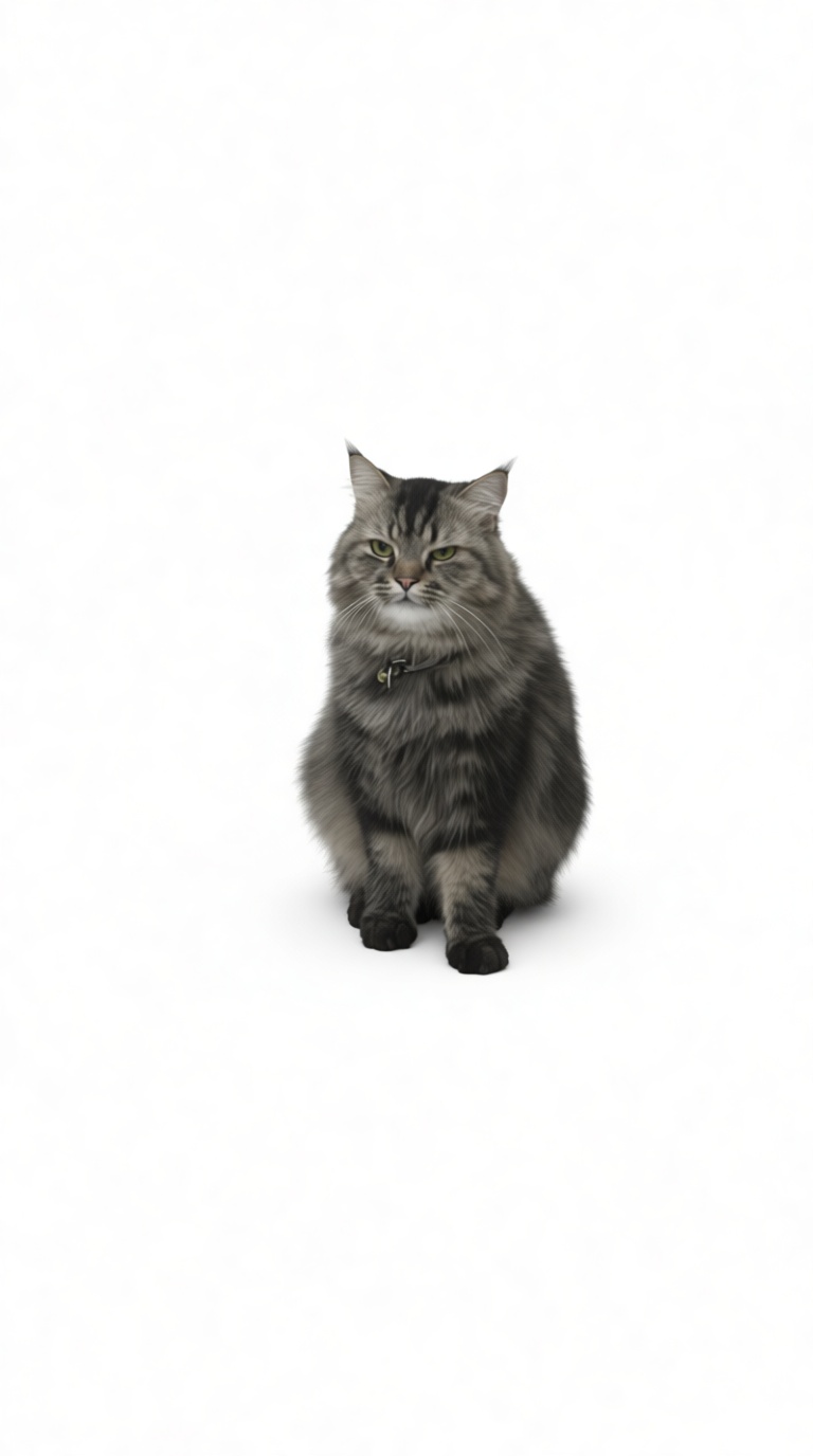 Maine Coon Cat Figurine free 3D printable STL