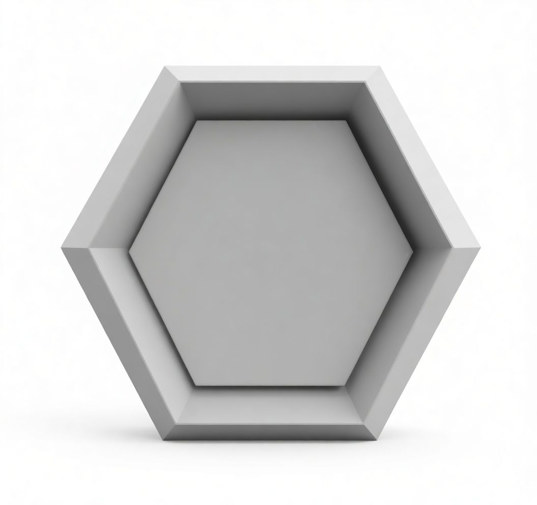 Hexagonal Dice Mold free 3D printable STL