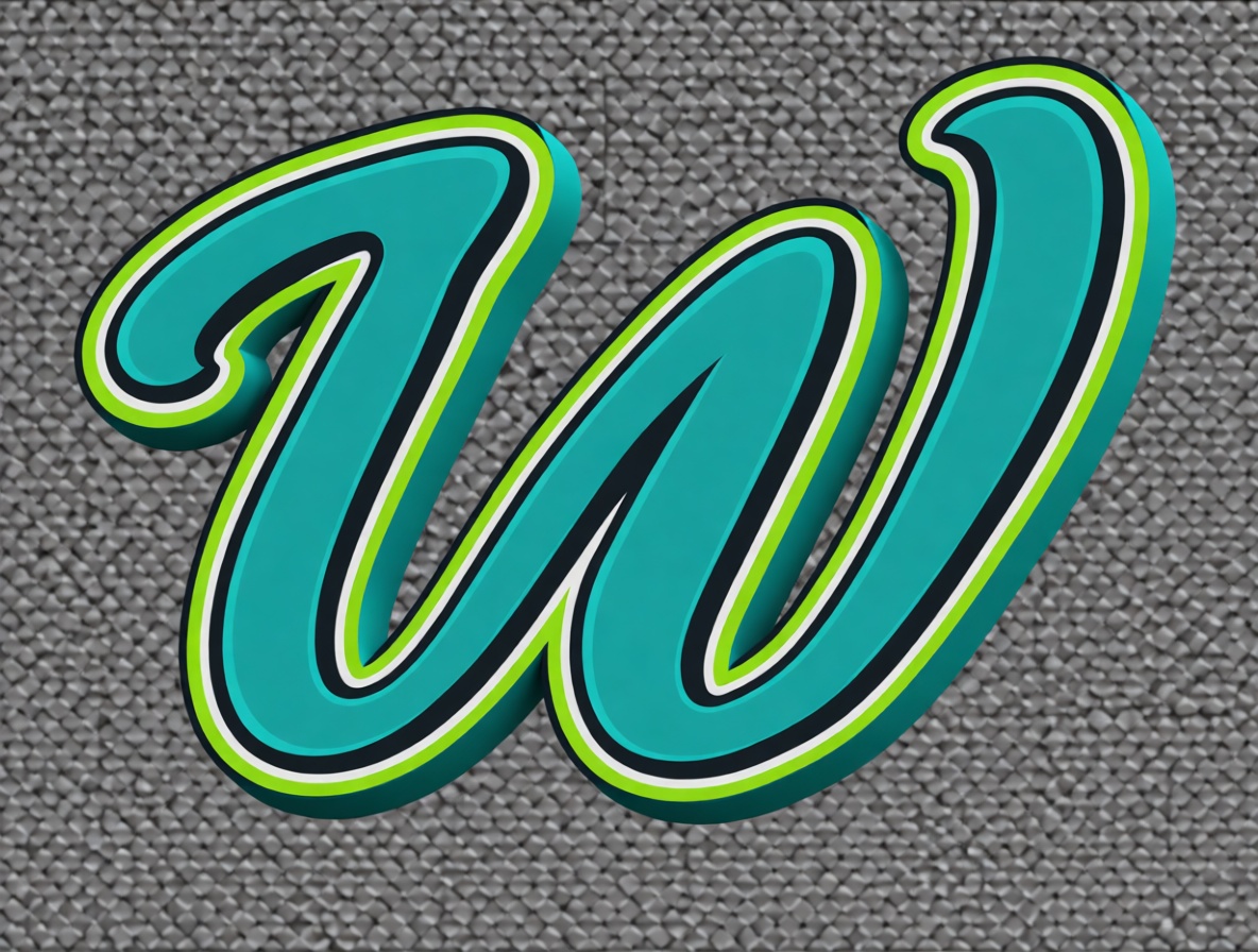 3D Letter W Model free 3D printable STL