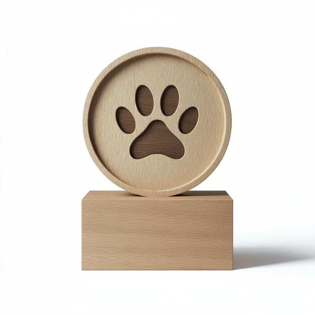 Dog Paw Trophy free 3D printable STL