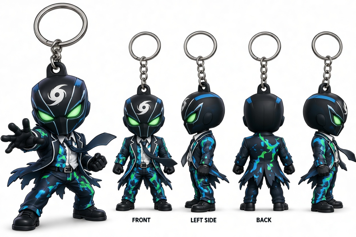 Storm Keychain Figurine free 3D printable STL