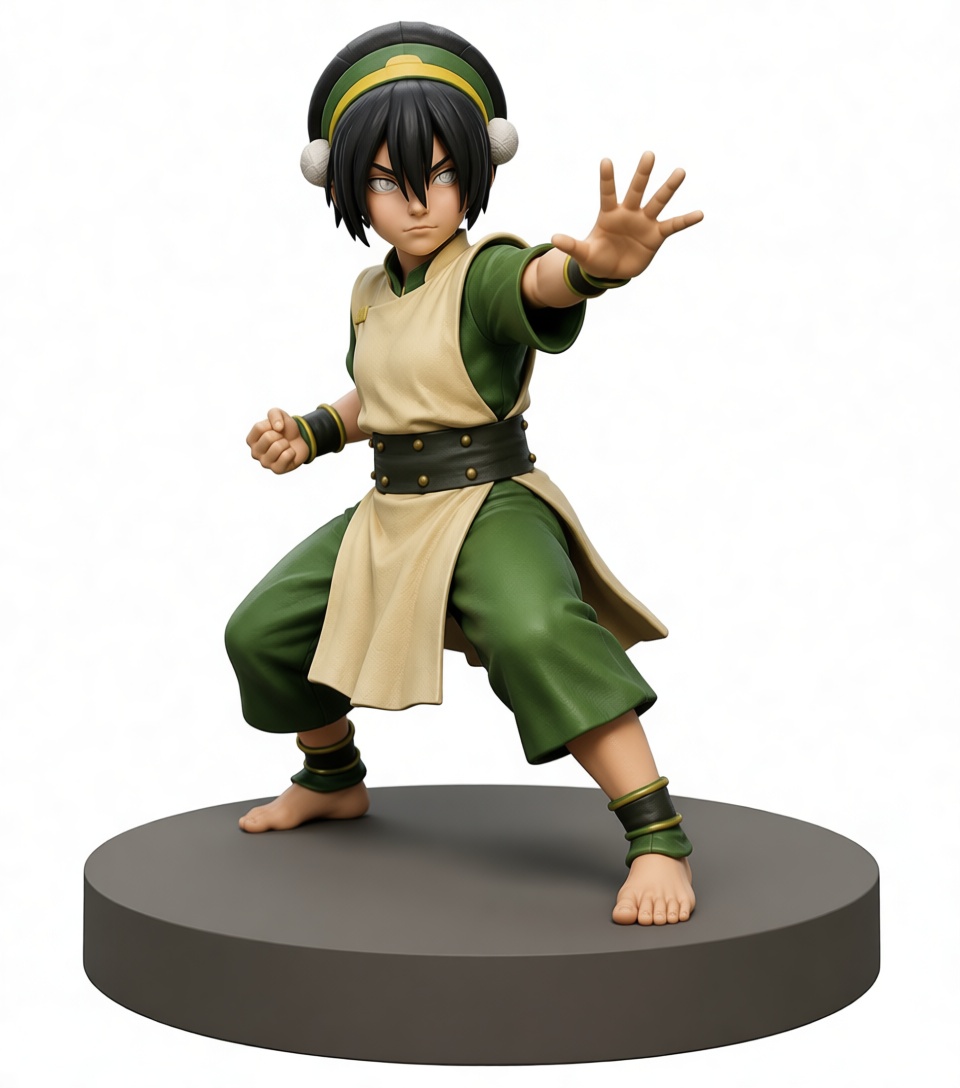 Toph Beifong Figurine free 3D printable STL