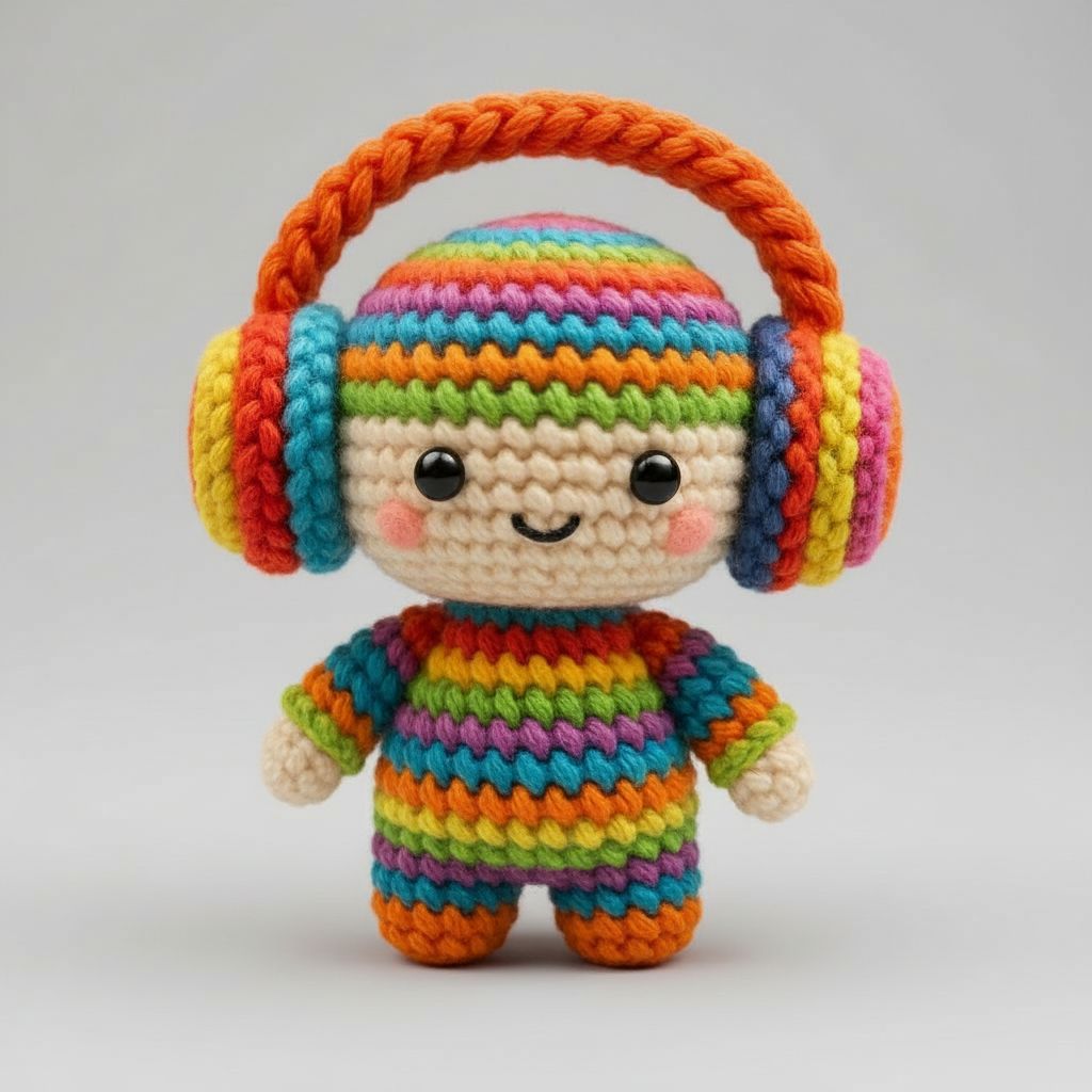 Rainbow Knit Doll Figurine free 3D printable STL