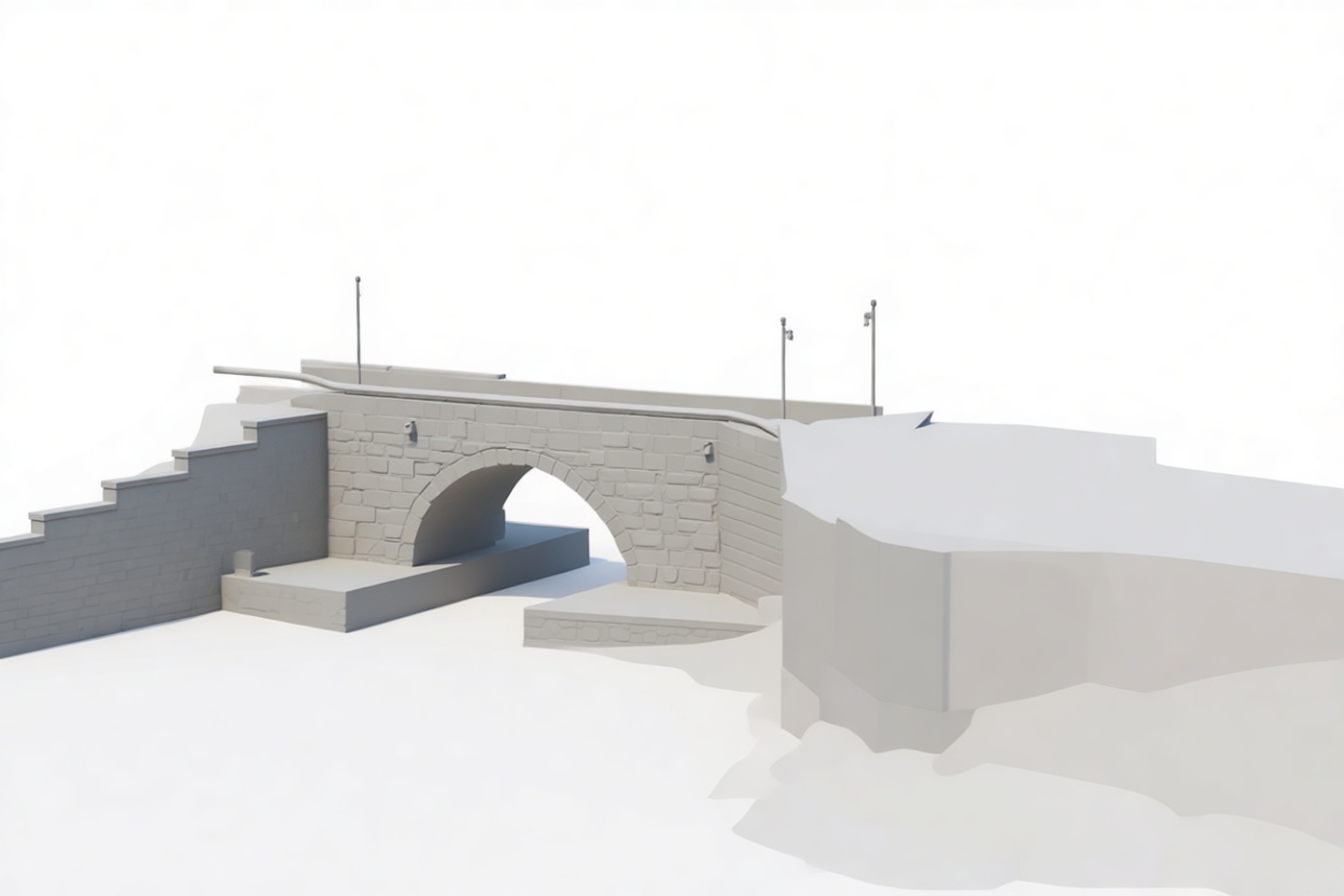 Stone Arch Bridge Model free 3D printable STL