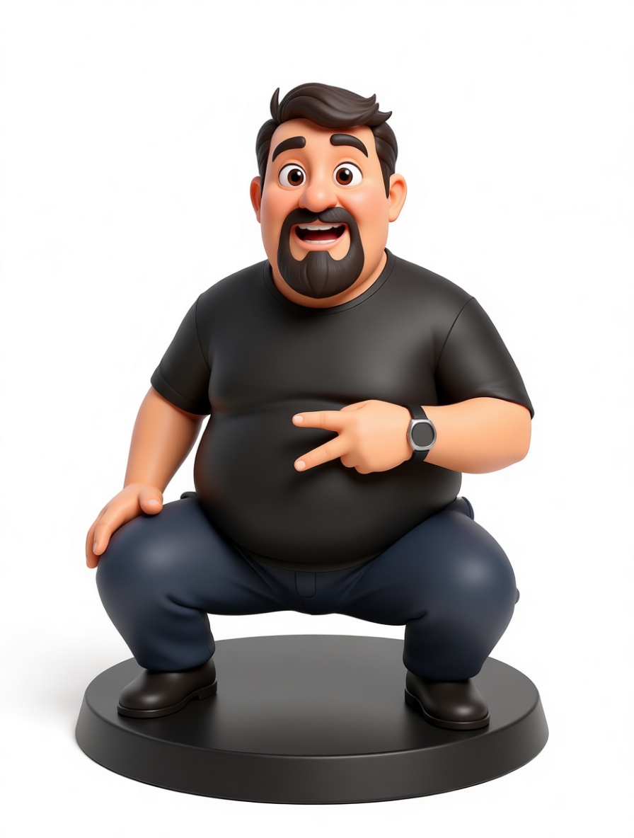 Bearded Man Figurine free 3D printable STL