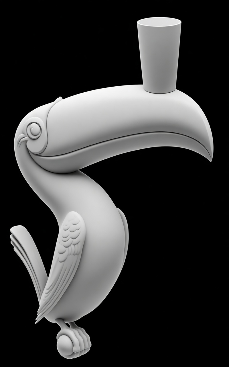 Toucan Wall Hook free 3D printable STL