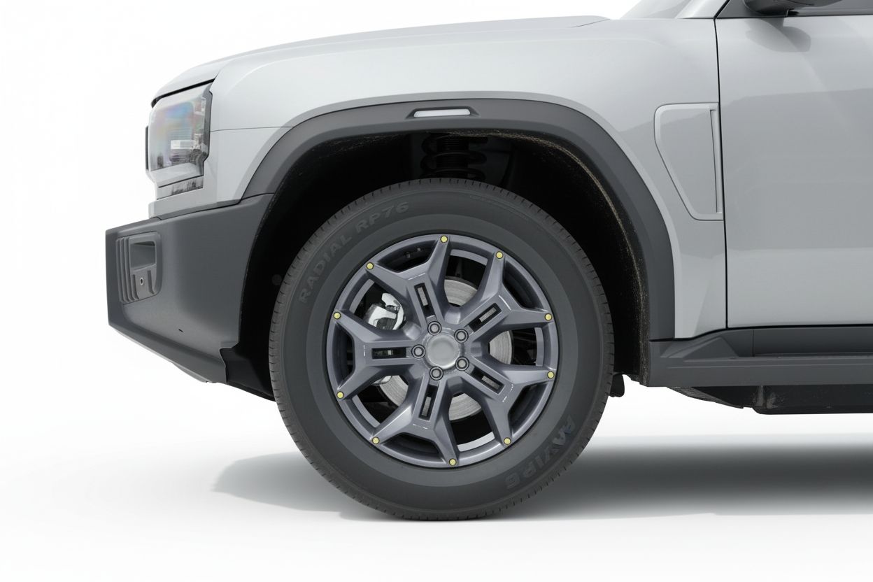 Rivian R1T Wheel Model free 3D printable STL