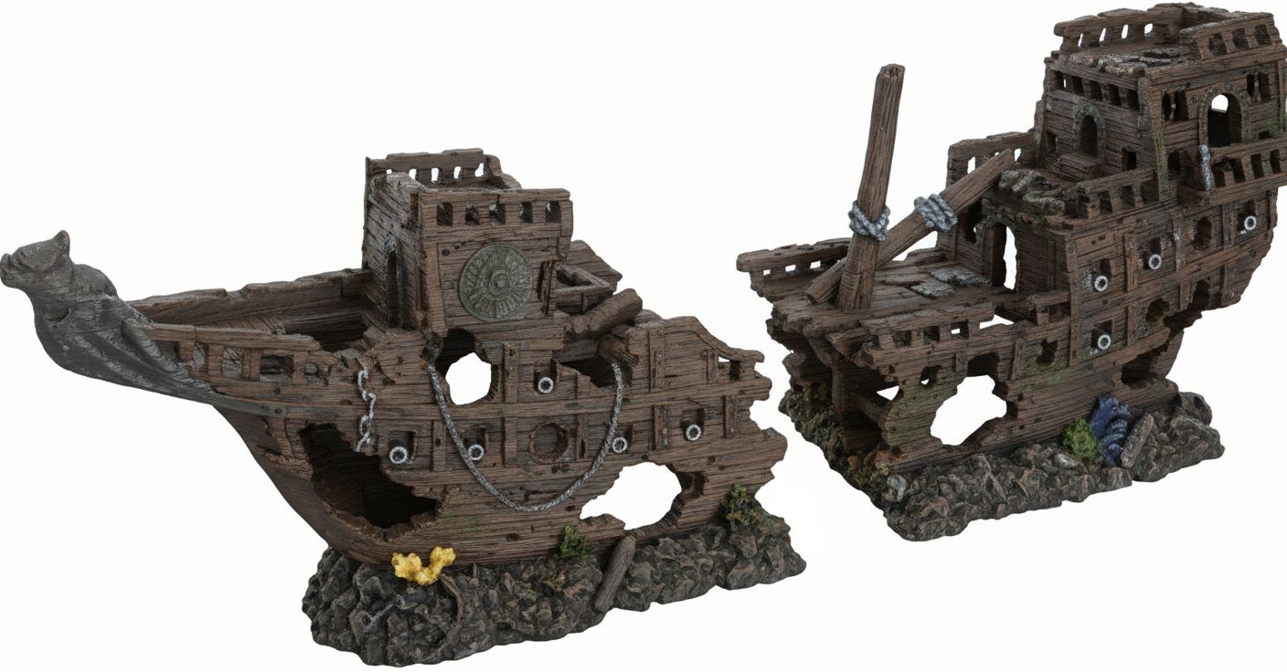 Sunken Pirate Ship Model free 3D printable STL