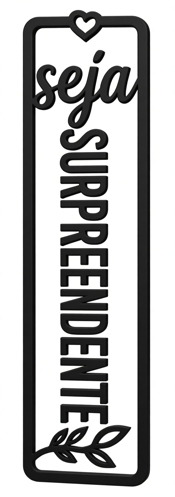 Seja Surpreendente Bookmark free 3D printable STL