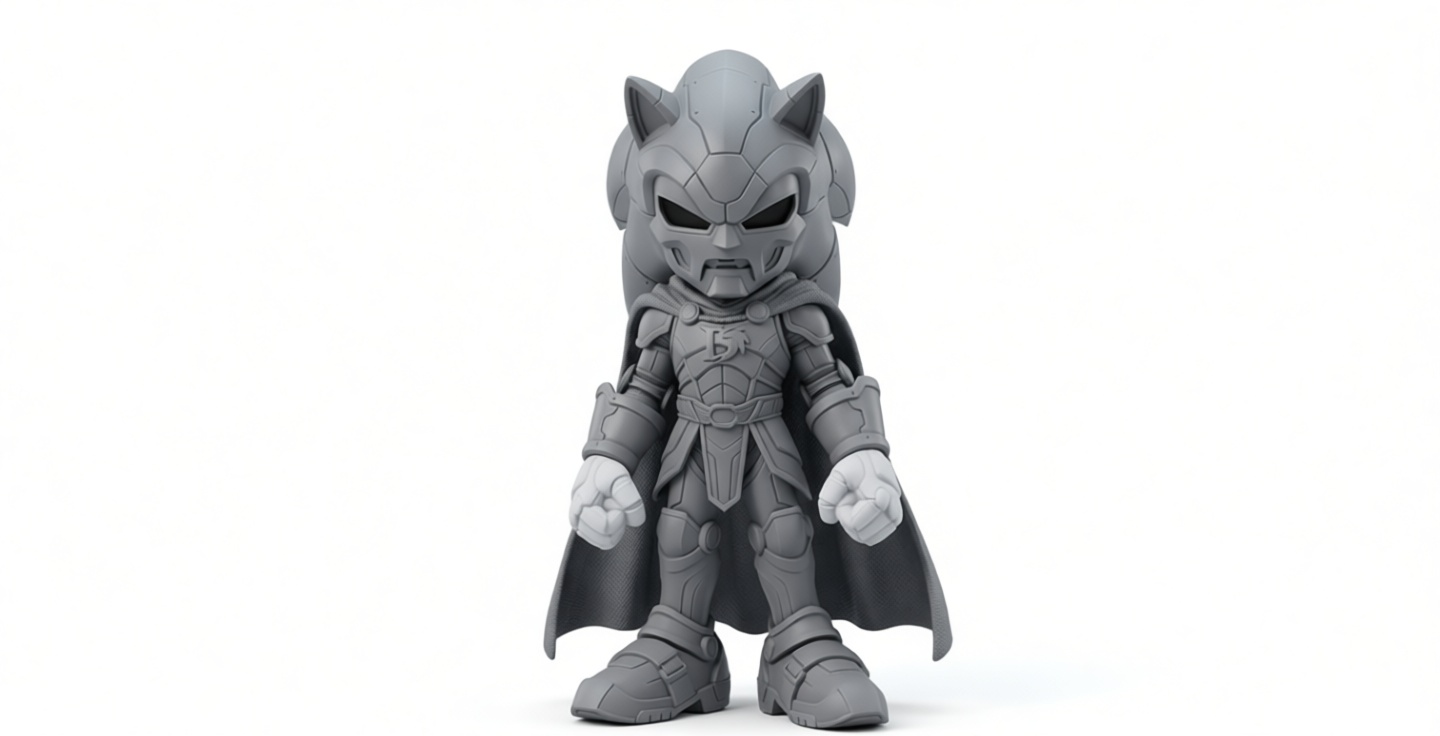 Batman Sonic Figurine free 3D printable STL