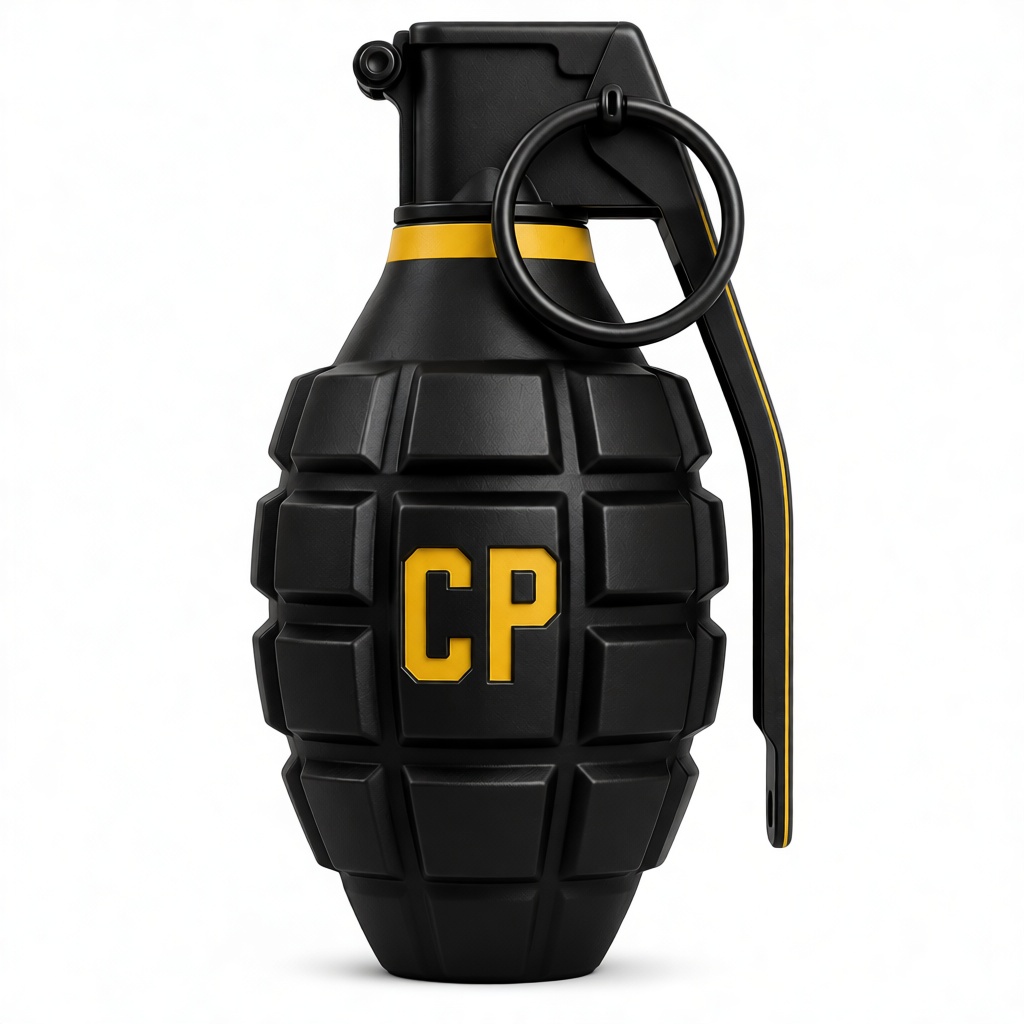 Black Grenade Model free 3D printable STL