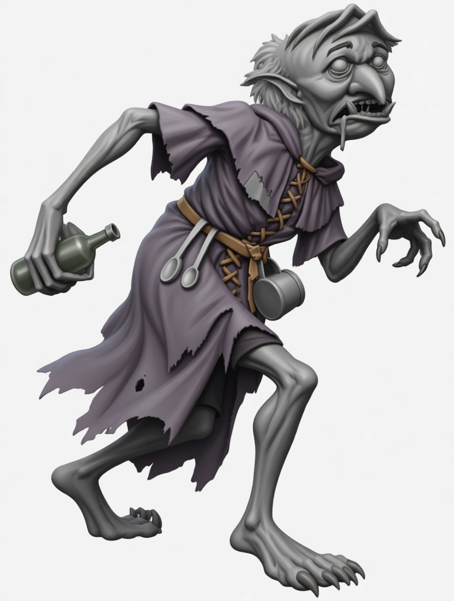 Goblin Thief Figurine free 3D printable STL