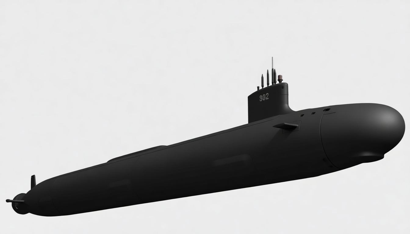 Type 209 Submarine Model free 3D printable STL