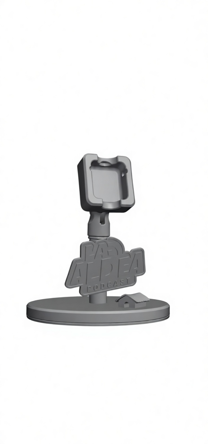 La Aldea Podcast Stand free 3D printable STL