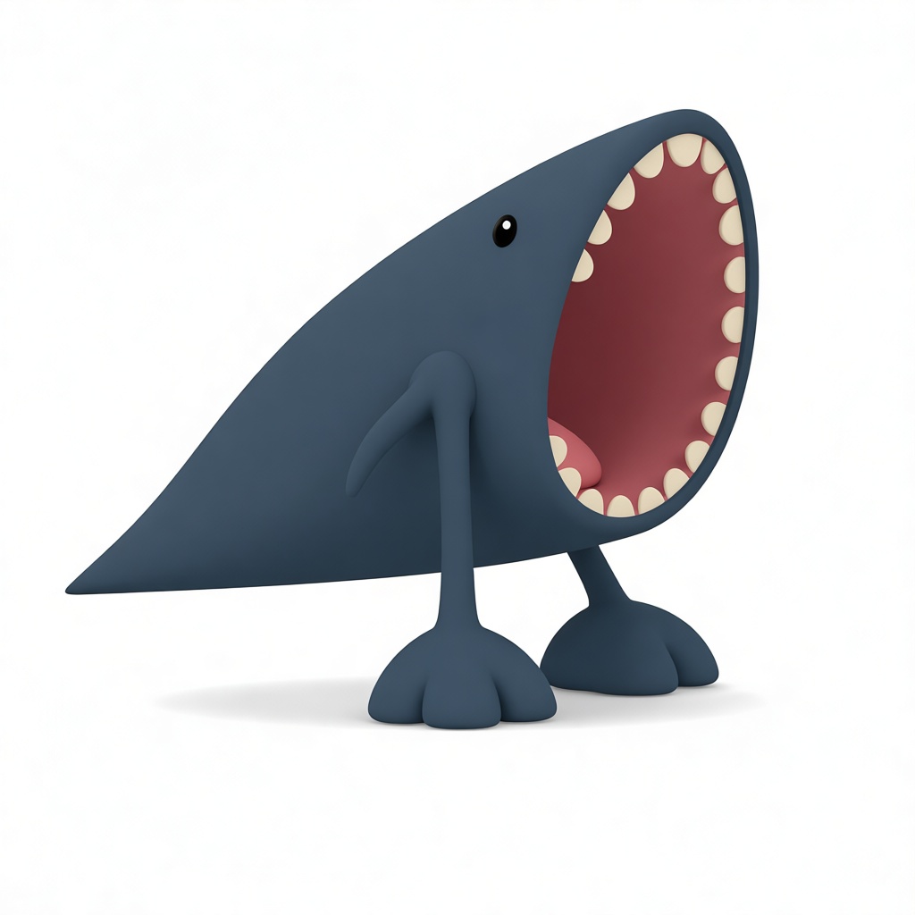 Cartoon Shark Figurine free 3D printable STL