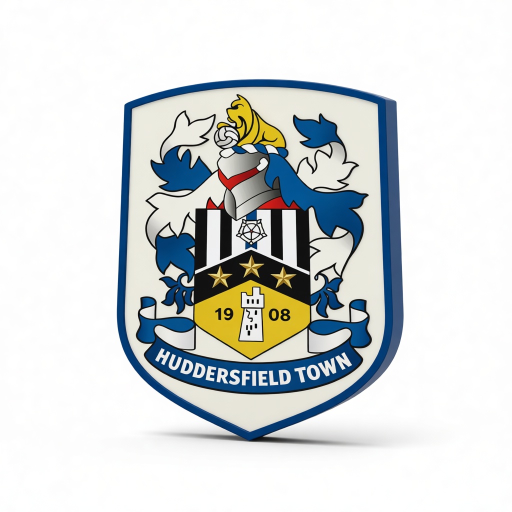 Huddersfield Town Crest free 3D printable STL