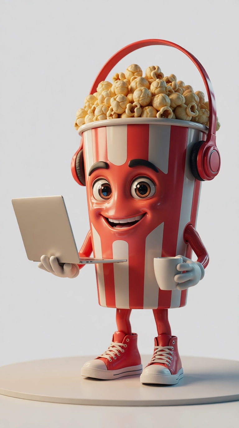 Popcorn Bucket Figurine free 3D printable STL