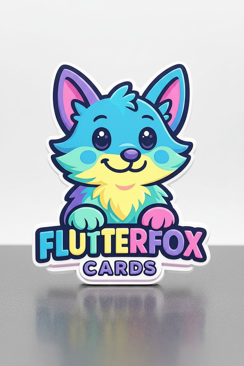 Flutterfox Cards Logo free 3D printable STL