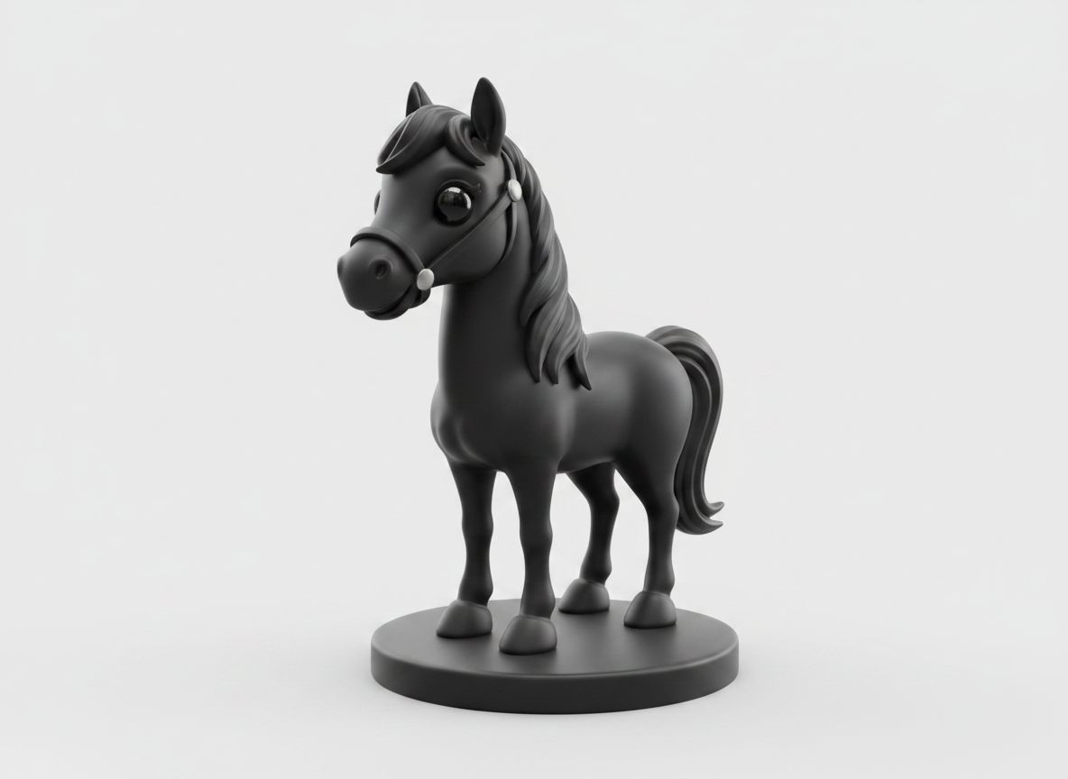 Cartoon Pony Figurine free 3D printable STL
