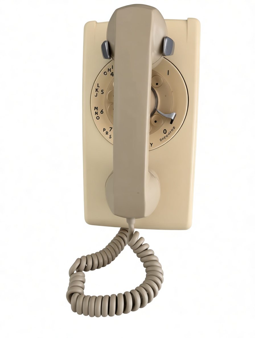 Rotary Wall Phone Model free 3D printable STL