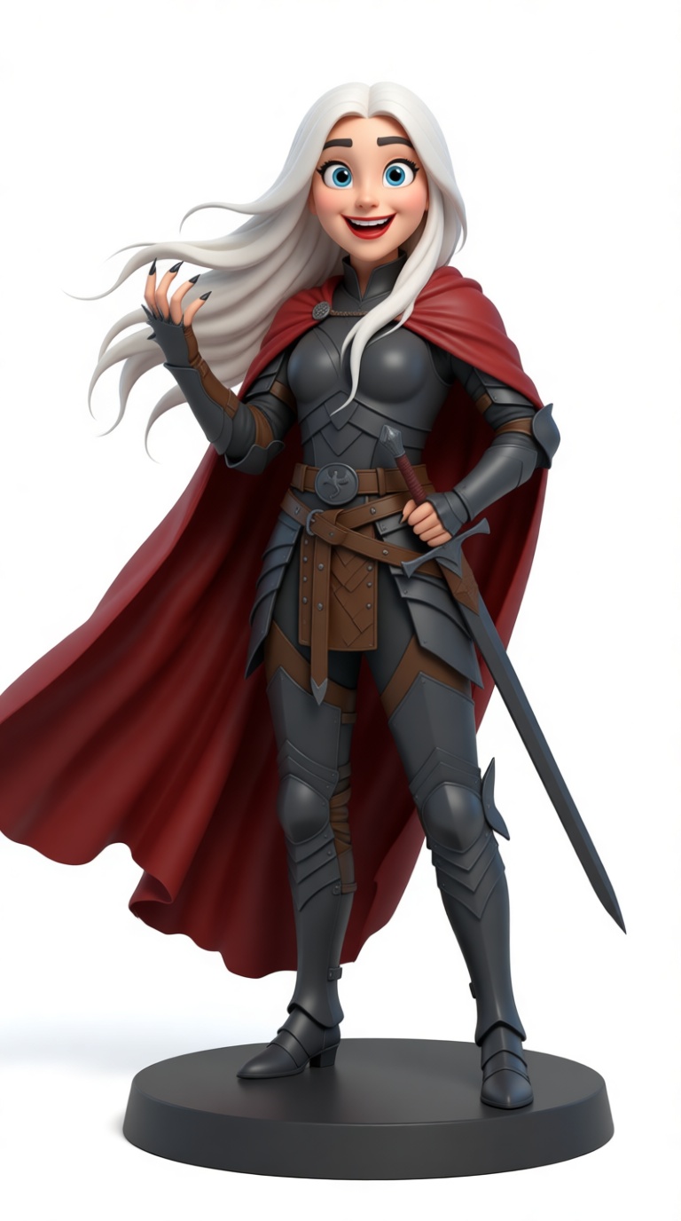 Female Warrior Figurine free 3D printable STL