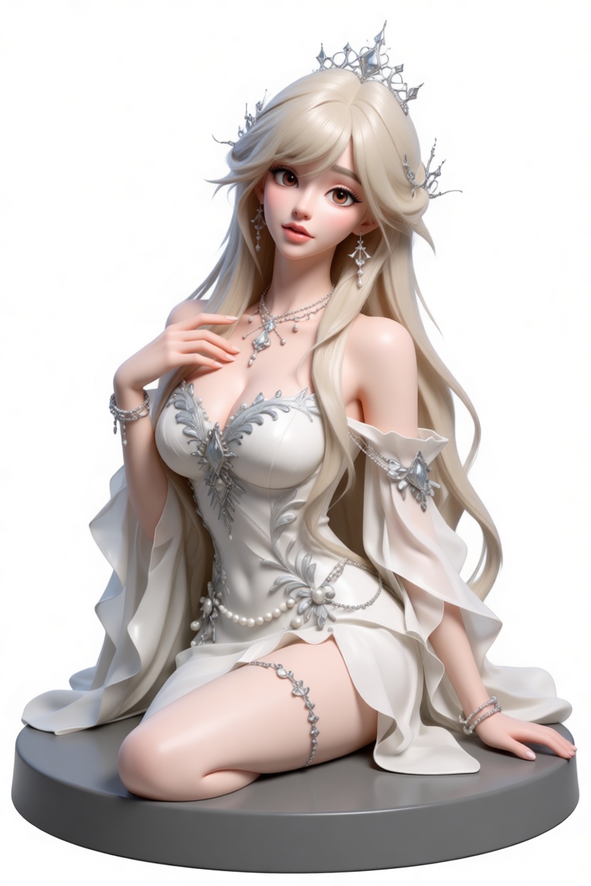 Elegant Princess Figurine free 3D printable STL