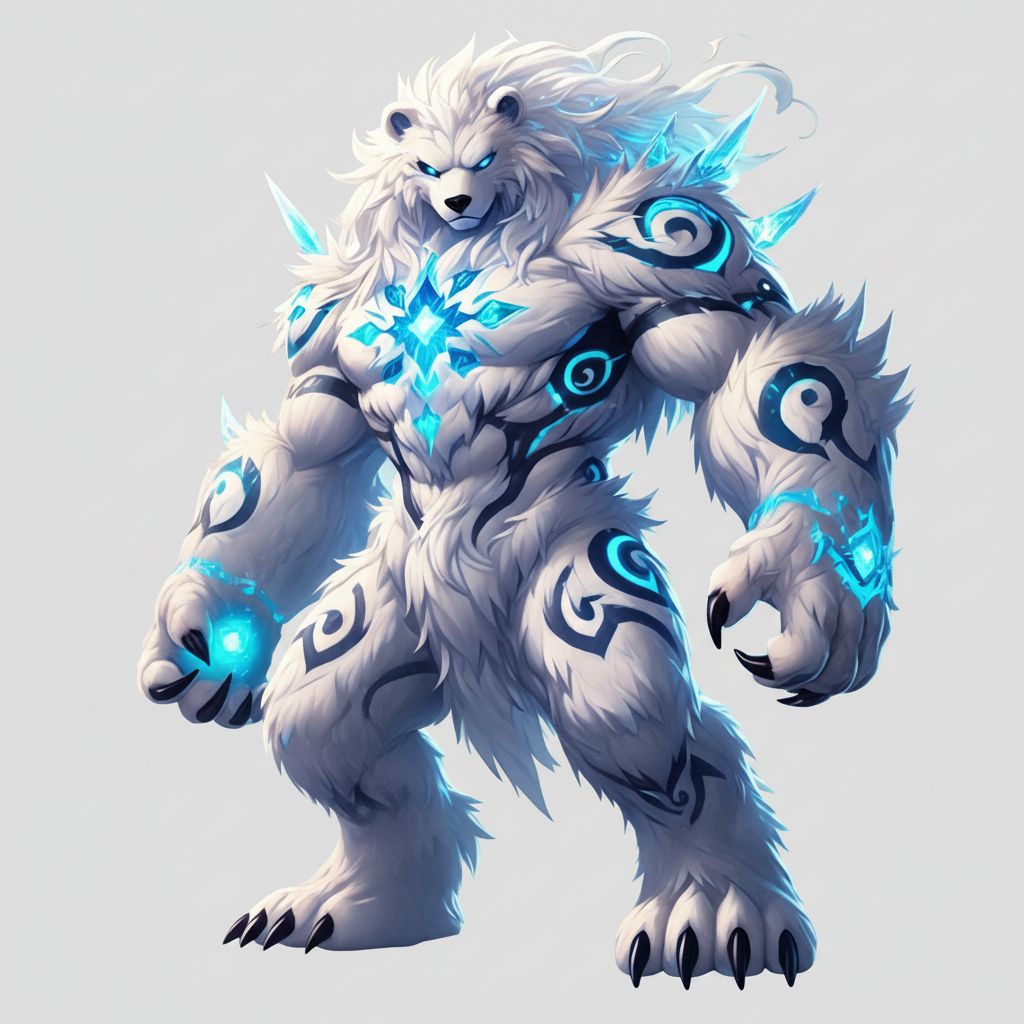 Ice Bear Warrior Figurine free 3D printable STL