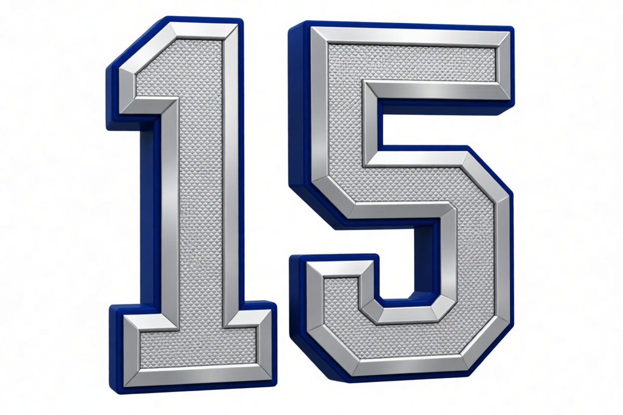 Number 15 Model free 3D printable STL