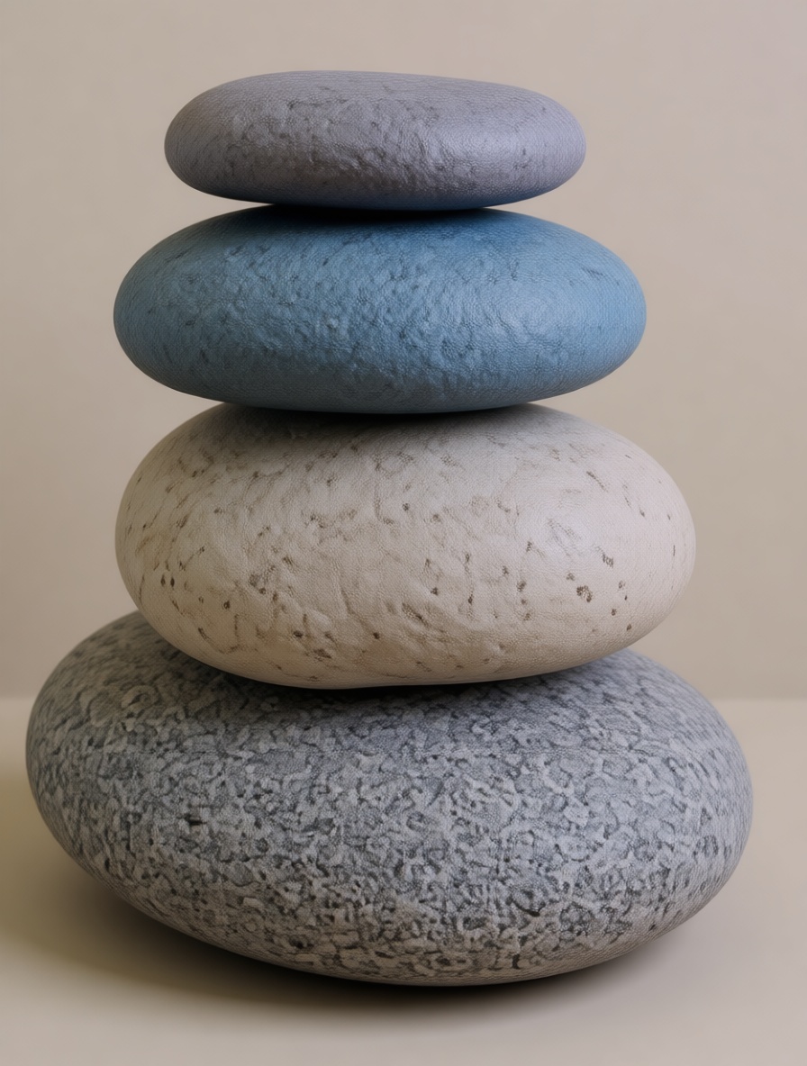 Stacked Pebbles Sculpture free 3D printable STL