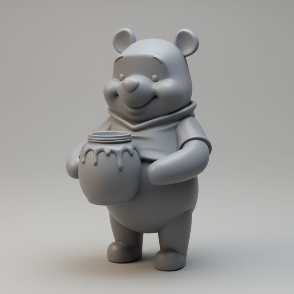Winnie the Pooh Figurine free 3D printable STL