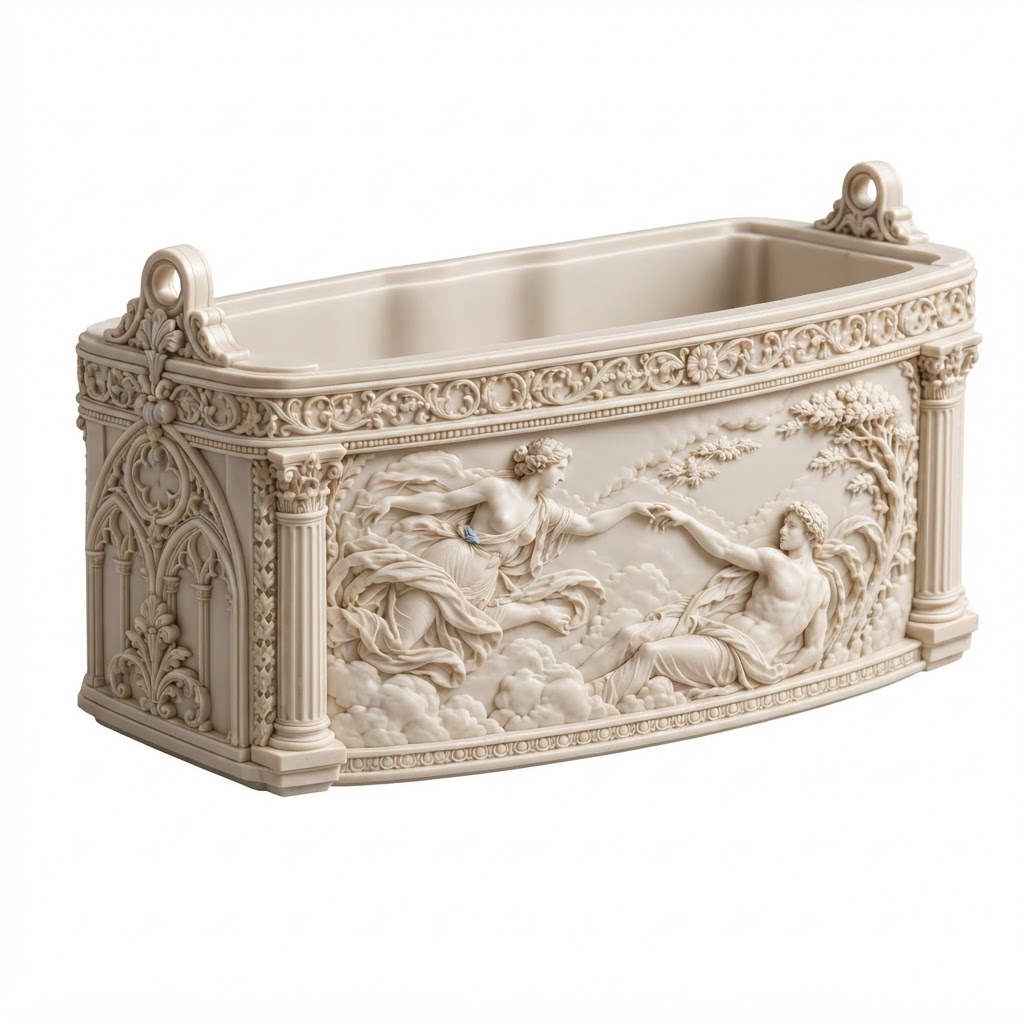 Creation of Adam Relief Planter free 3D printable STL