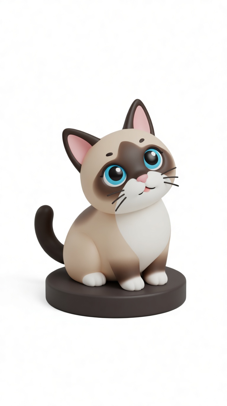 Ragdoll Cat Figurine free 3D printable STL
