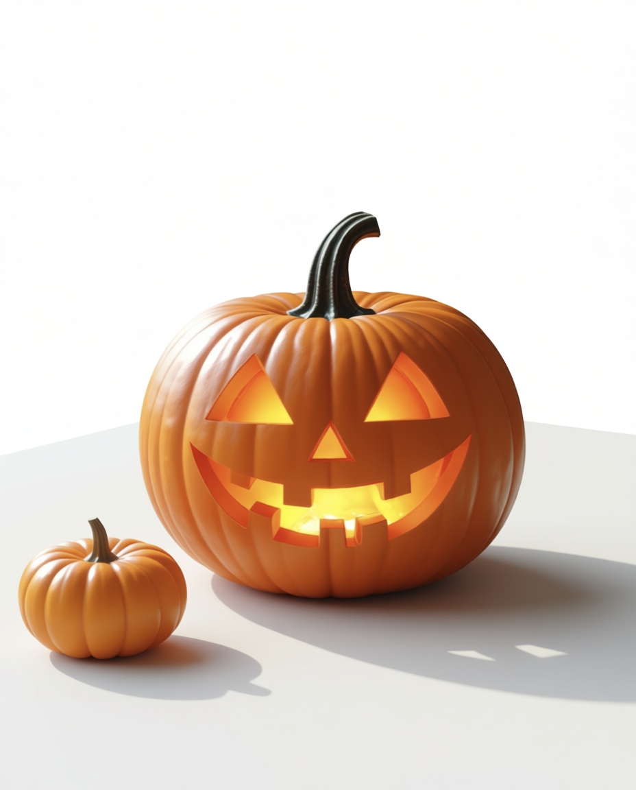 Jack-o'-Lantern Pumpkin Figurine free 3D printable STL