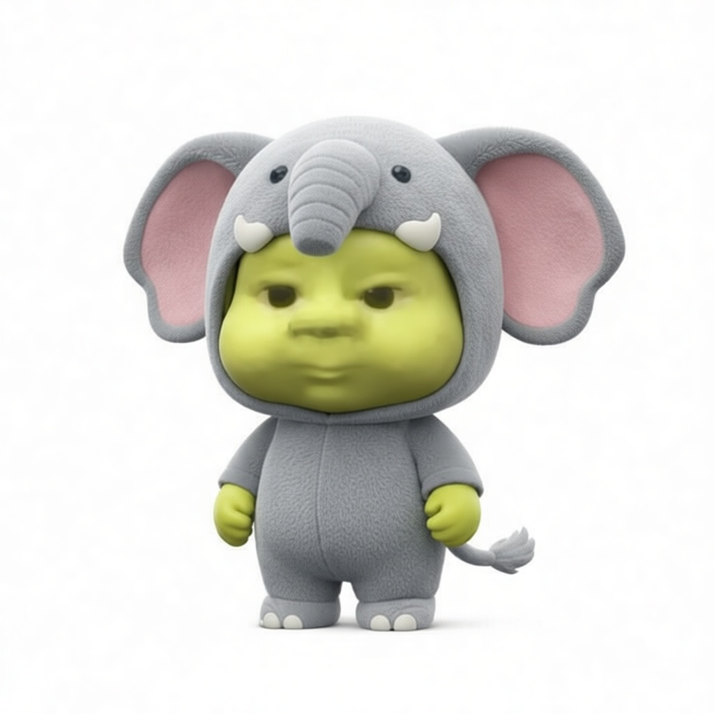 Elephant Costume Figurine free 3D printable STL