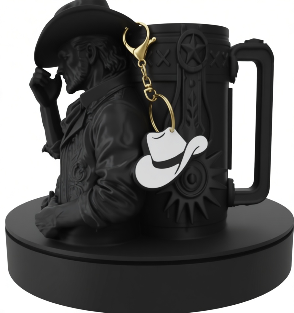 Cowboy Mug Sculpture free 3D printable STL