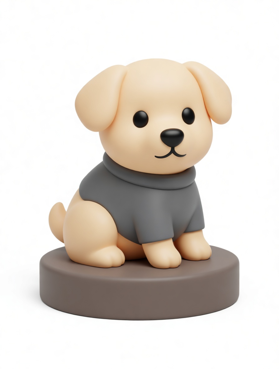Cute Puppy Figurine free 3D printable STL
