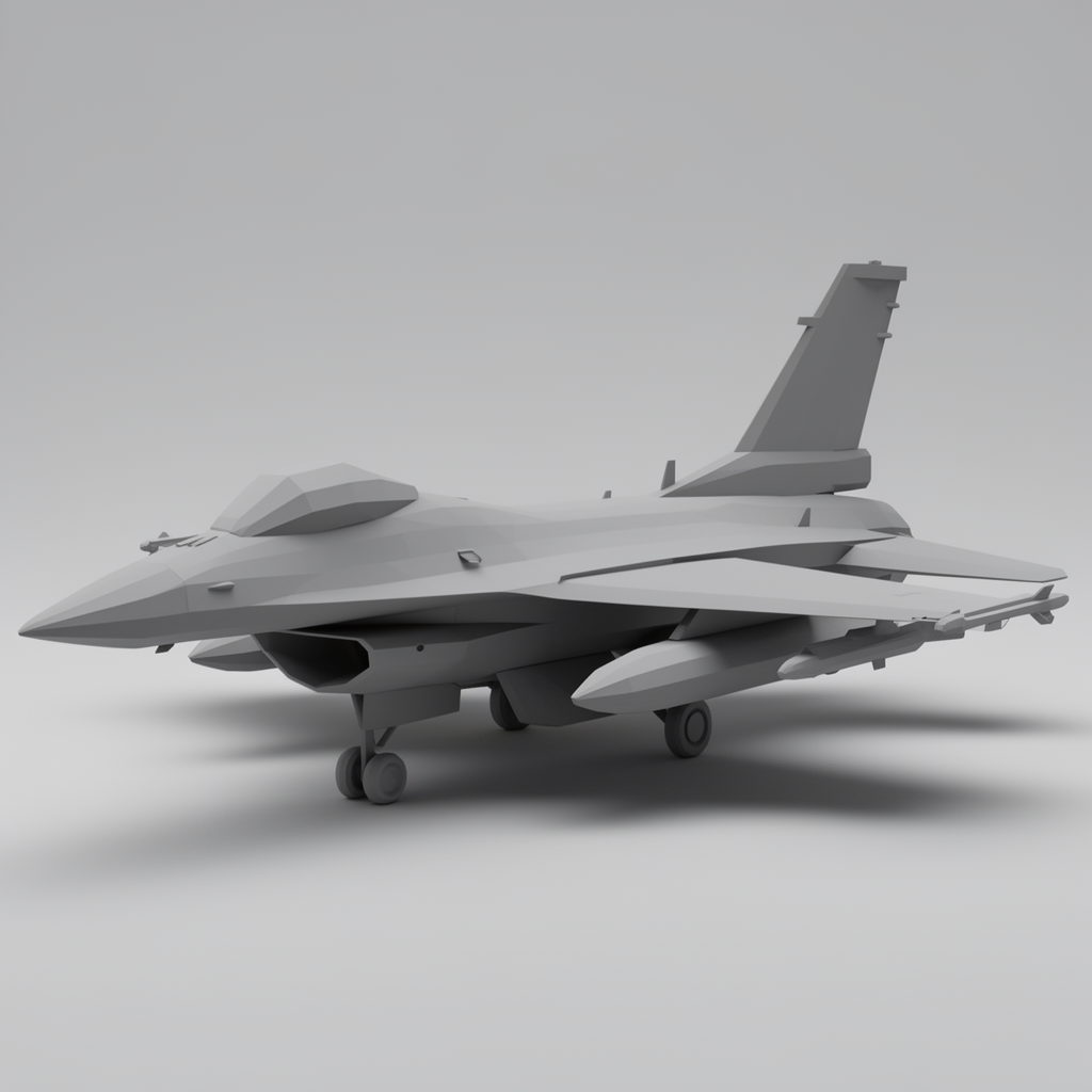 F-16 Fighting Falcon Model free 3D printable STL