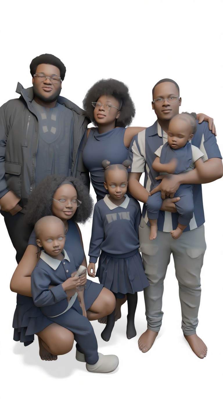 Family Group Figurine free 3D printable STL