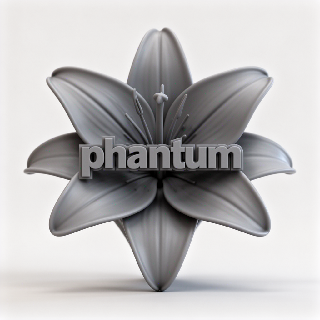 Phantum Lily Flower Figurine free 3D printable STL
